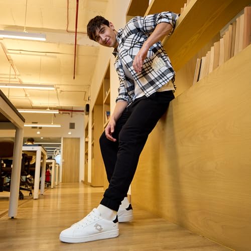 Lotto Men Autograph Urbano White Sneakers - Image 4