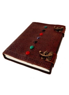 Ok Of Shadows Journal, Supernatural Notebook With Chakra Gem Stones Healing Crystals And Latch, By Azuregreen (Brown Double Lock) - pzsku/Z7286B6EBBC2549D07523Z/45/_/1735214490/e629d2e6-a616-4c5b-a367-4de339d90b75