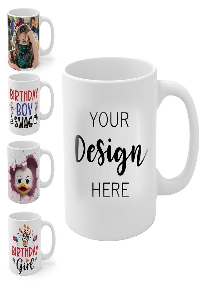 MUNIKESH CREATION Personalized Photo Coffee Mug | Custom White Ceramic Mug for Birthday Gift 325ml with Name Design - Image 1