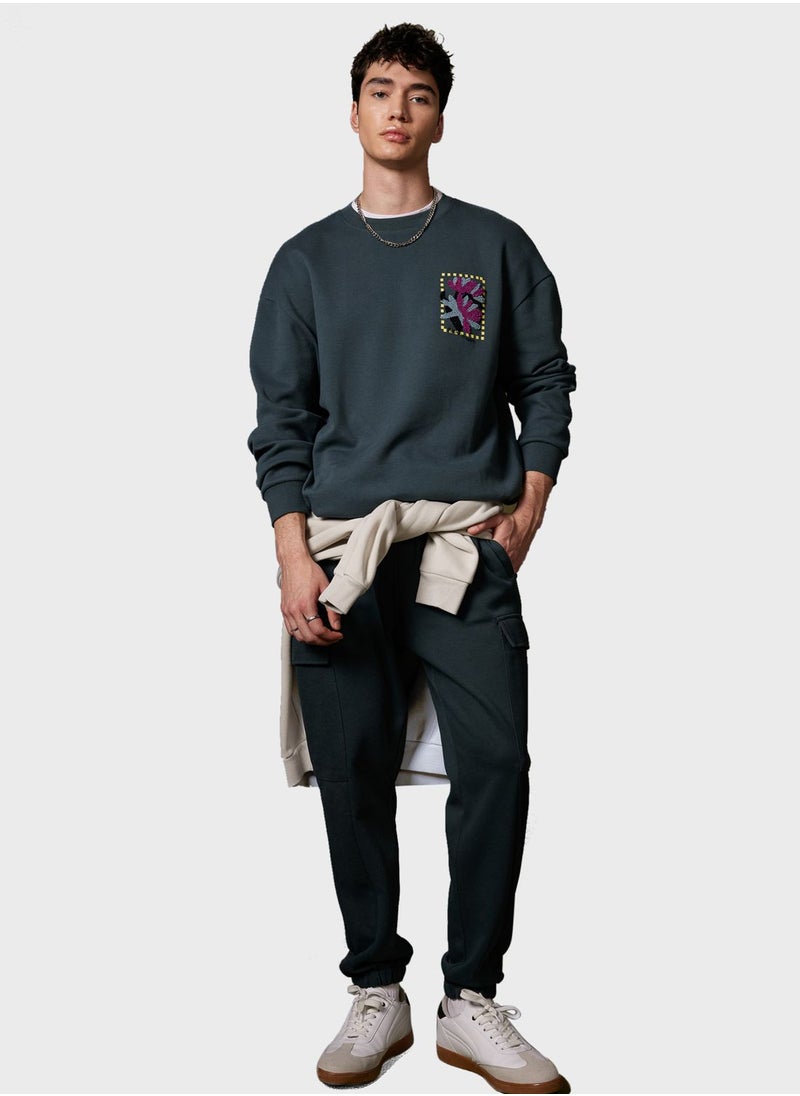 DeFacto - Man Comfort Fit Sweat Shirt - Image 1