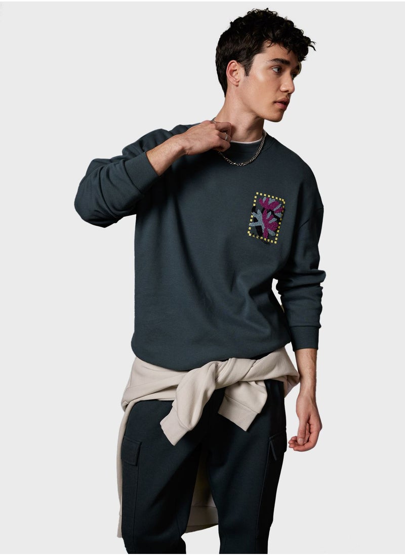 DeFacto - Man Comfort Fit Sweat Shirt - Image 1