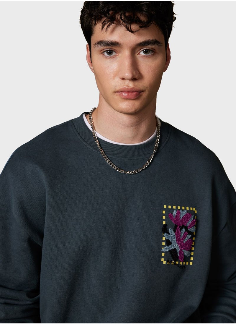 DeFacto - Man Comfort Fit Sweat Shirt - Image 1
