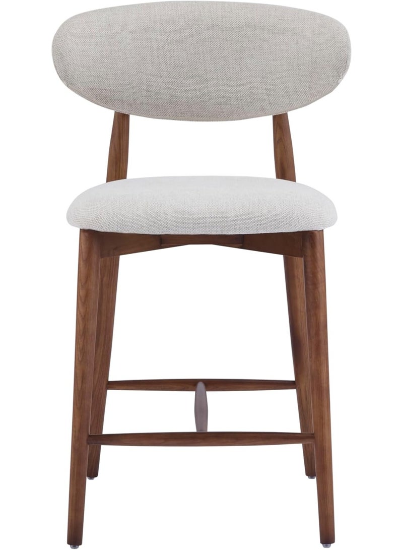 HOMEAARA Home Aara Aero Lounge, Textured Fabric, Curved Back,Comfortable, Solid Wood Frame, Ideal for Dining Table/Home/Office - Image 1