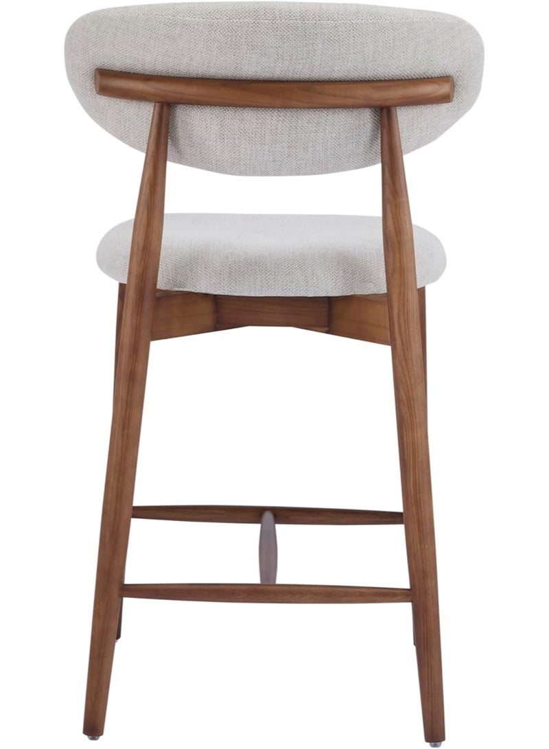 HOMEAARA Home Aara Aero Lounge, Textured Fabric, Curved Back,Comfortable, Solid Wood Frame, Ideal for Dining Table/Home/Office - Image 4