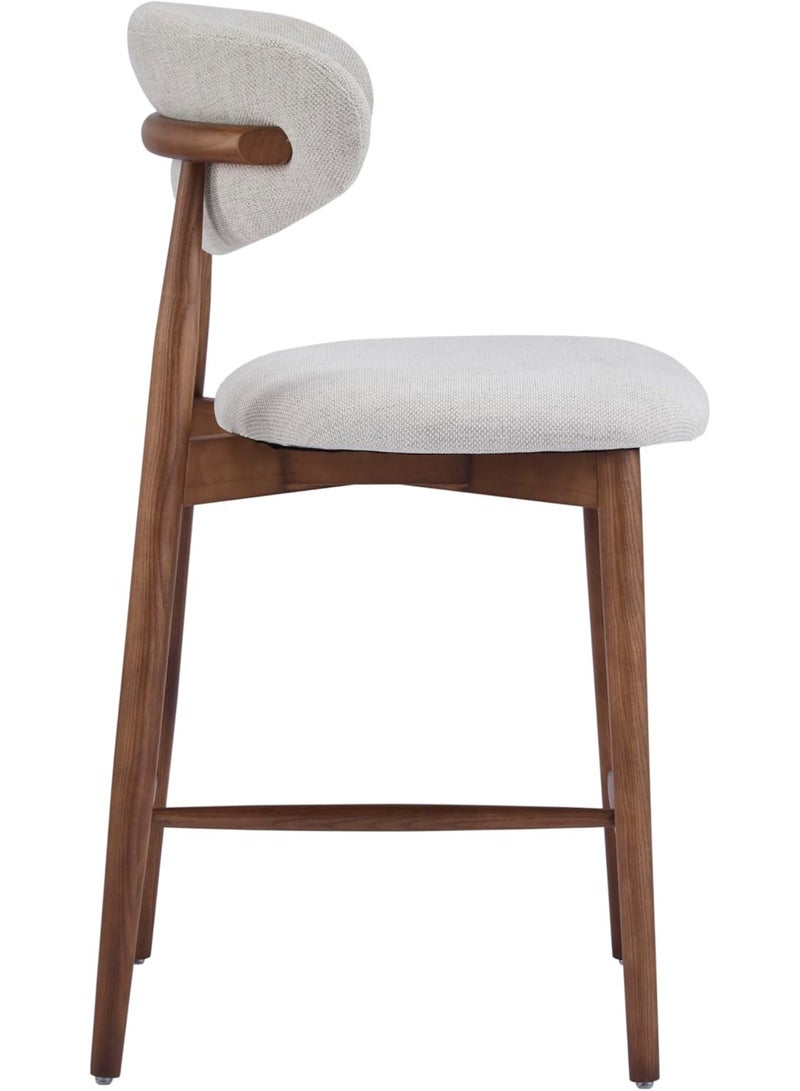 HOMEAARA Home Aara Aero Lounge, Textured Fabric, Curved Back,Comfortable, Solid Wood Frame, Ideal for Dining Table/Home/Office - Image 3