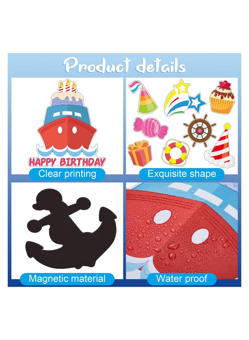 SYOSI Birthday Cruise Door Decorations, 27 Pcs Funny Reusable Cruise Ship Magnets, Anniversary Cruise for Happy Birthday Carnival, Party Supplies Favors on Cruise - Image 4
