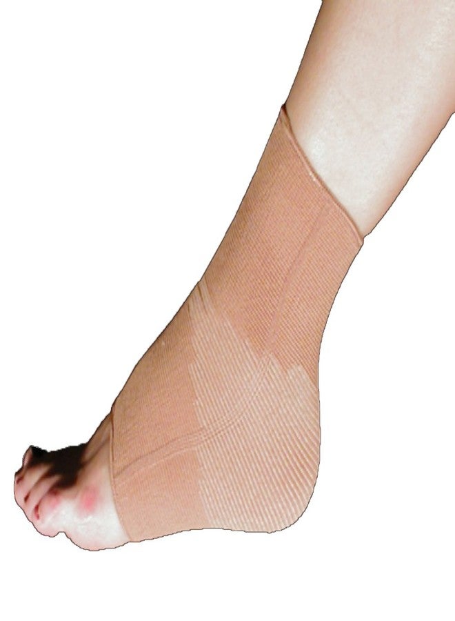 Alpha Medical Plantar Facsiitis Sleeve For Heel Foot Arch and Ankle (Medium, Beige) - Image 1