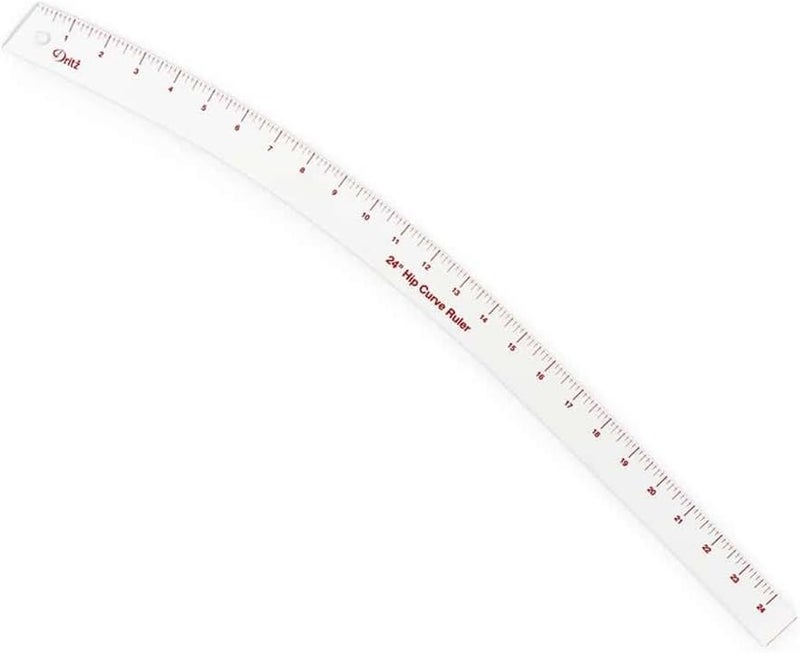 Dritz 24" Hip Curve Ruler for Pattern Drafting, Clear - Image 1