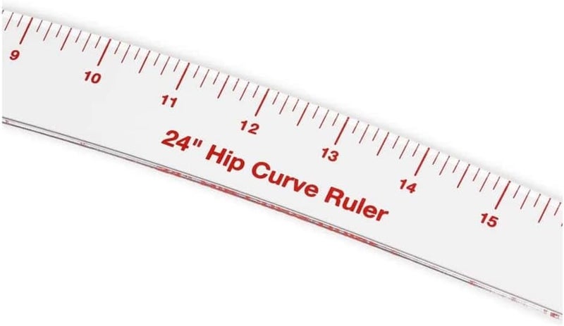 Dritz 24" Hip Curve Ruler for Pattern Drafting, Clear - Image 2