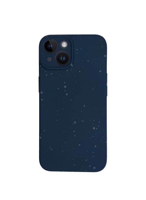 iPhone 14 New Dotted Design Glow Feel PKK Silicone Case for iPhone 14 Blue