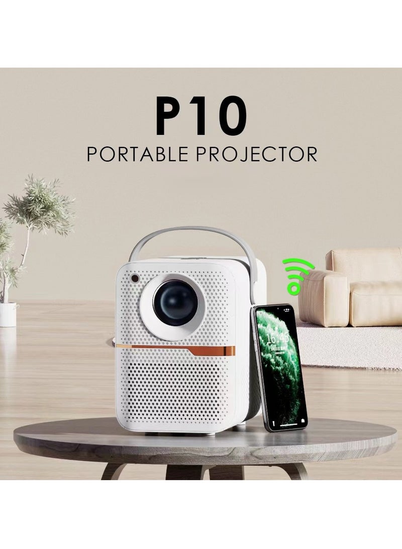 Joshberg P10 Projector Home Ultra-Clear Android Projector Wifi Portable Outdoor Smart Projector - Image 2