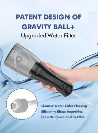 Portable Water Flosser – Cordless, 5 Modes, 300ML, IPX7 Waterproof, Rechargeable Oral Irrigator with 6 Tips for Teeth Cleaning - view 5