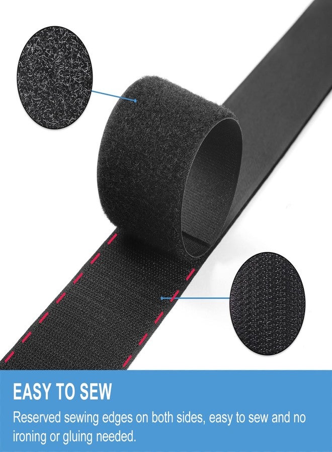 QTBLY 3in x 7ft | Sew On Hook and Loop Strips for Fabric | Non-Adhesive Hook & Loop Roll for Clothes Sewing - Image 3