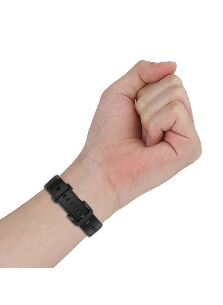حزام سيليكون متوافق مع اوبو باند 2 [مسامي] حزام بديل من السيليكون الناعم للرجال والنساء، تصميم مشبك دبوس لأوبو باند 2 - Image 4