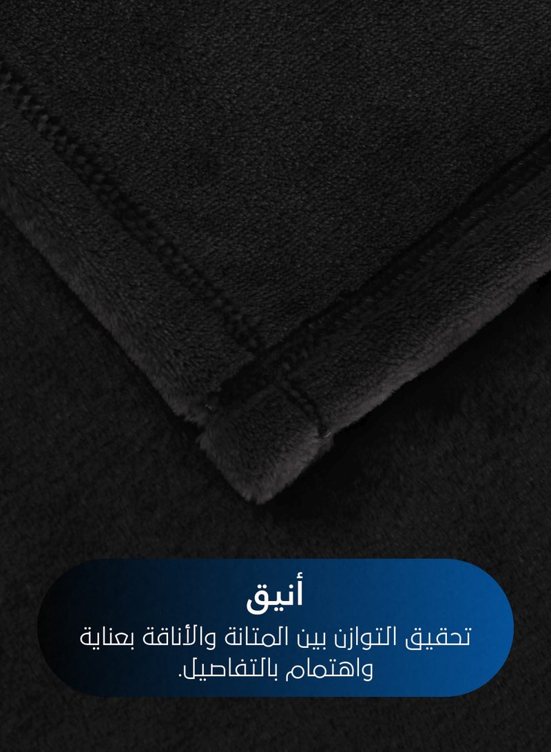 Master Home Textile Lightweight Velvet Blanket, Mora Series, 350GSM, Double Size 260 x 240 cm, Extra Soft All Season Fleece Blanket, Bed And Sofa Blanket - Image 3