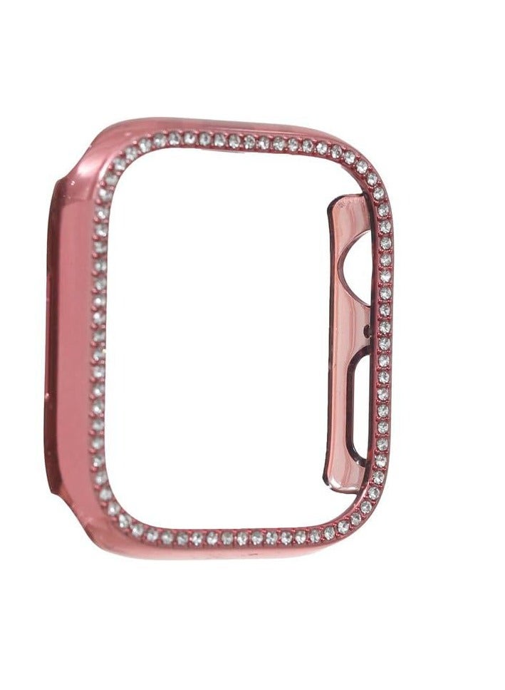 Bling Case Without Screen Protector for Huawei Watch Fit 3, Hard PC Frame, Crystal Diamond Shock Absorbing Cover, Slim Protective Case for Huawei Watch Fit 3 - pink  - Image 2