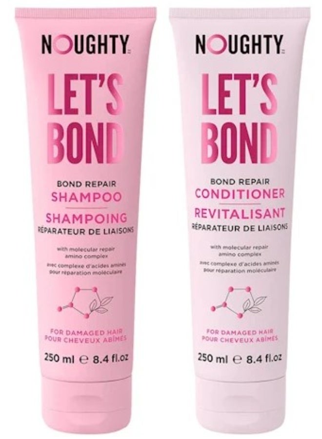 نوتي مجموعة شامبو وبلسم "Let's Bond Repair" من Noughty للشعر التالف - Image 1