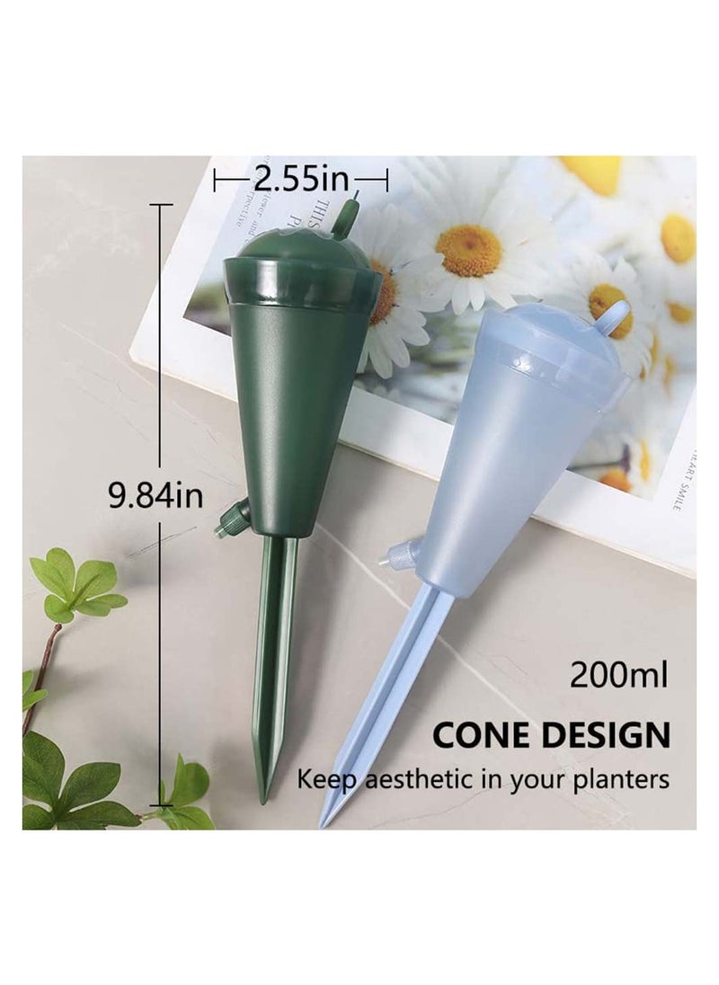 SYOSI - 4Pcs Self Watering Spikes Planter Insert Cone Plant Globes Stakes Devices with Rotary Regulator - Image 1
