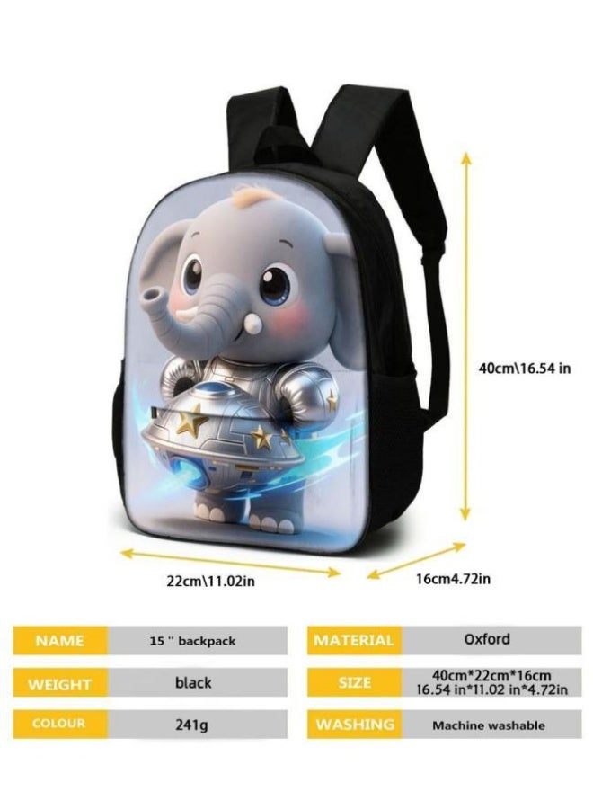 Bright Li Fire Unlock the new fashion of childish fun! Three-piece set of bags, cartoon elements for children and teenagers (students, children, friends' outings, mountain climbing, schooling, etc. can be used) - 88 - Image 4