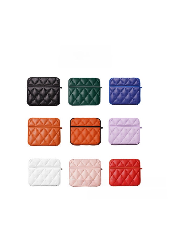 Neutral Outlet Elegant Rhombic Down Jacket Earphone Cover For Apple Airpods Earphone Protective Cover - Image 3