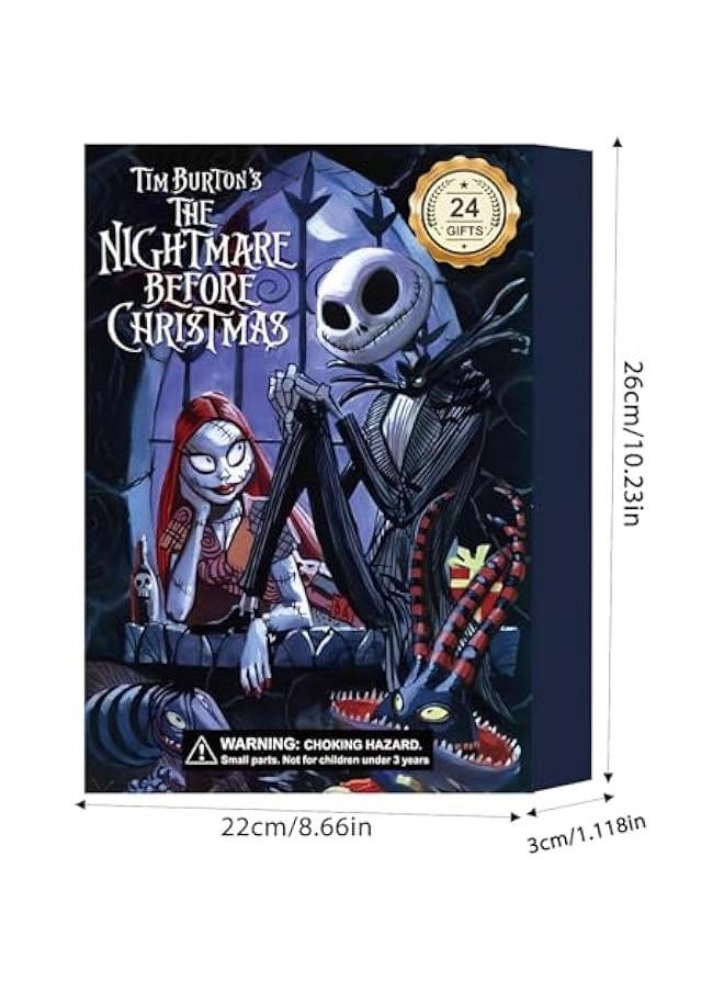 Generic - New  Blind Box Calendar 2024， Advent Calendar，advent calendar kids - Contains 24 Horror Movie Figures， Countdown Calendar Gift for Kids. (A) - Image 1