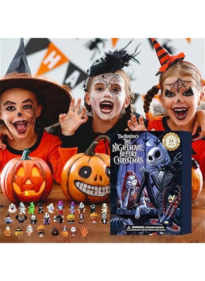 Generic - New  Blind Box Calendar 2024， Advent Calendar，advent calendar kids - Contains 24 Horror Movie Figures， Countdown Calendar Gift for Kids. (A) - Image 1