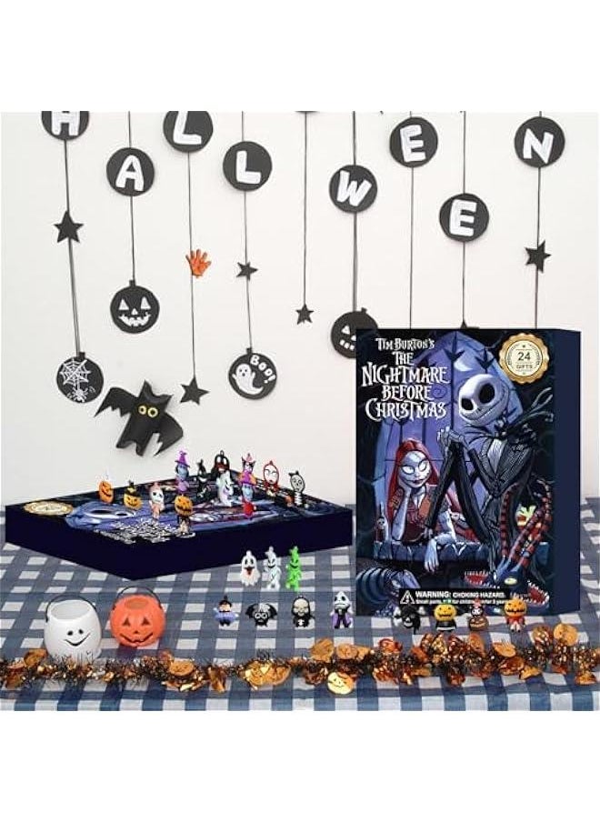 Generic - New  Blind Box Calendar 2024， Advent Calendar，advent calendar kids - Contains 24 Horror Movie Figures， Countdown Calendar Gift for Kids. (A) - Image 1