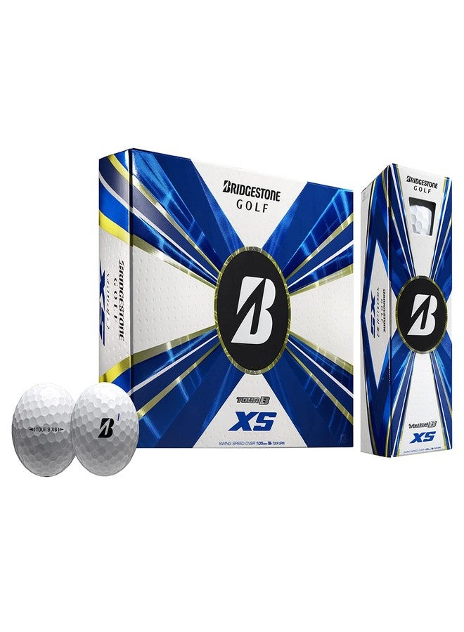 Bridgestone Golf كرات جولف بريدجستون 2022 تور B XS بيضاء (قد يختلف التعبئة)، 12 كرة - Image 1