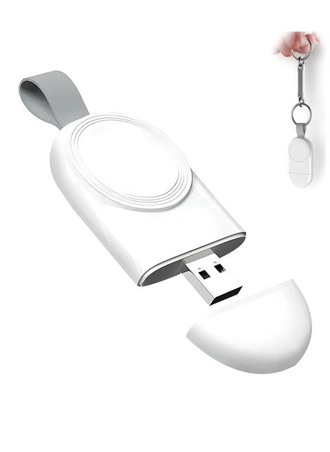 Watch Charger for Apple Watch Series Magnetic Wireless Compact Portable USB Fast Charger Compatible with iWatch 8 7 6 5 4 3 2(White)
