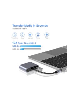 Generic USB C to VGA HDMI Adapter, 4 in 1 Type C to 4K HDMI/VGA/USB 3.0/USB C PD Charging Multiport Hub Adapter Compatible with Macbook Pro/Air,Nintendo,Dell,HP,Samsung S8/S9,Huawei P30  - Image 5