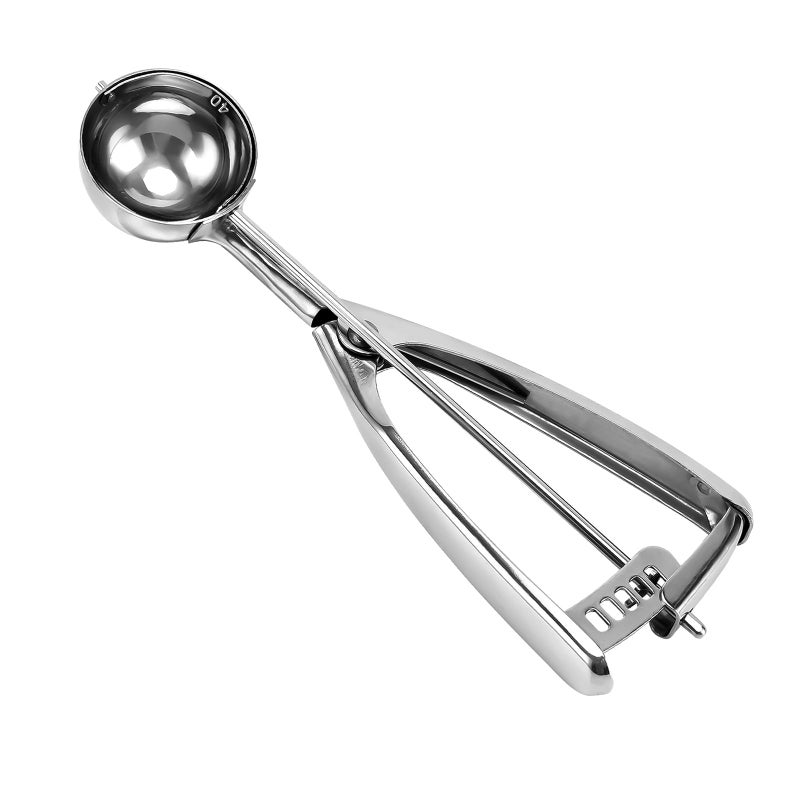 Saebye Medium Cookie Scoop 2 Tbsp  30ml  1 oz Size 40 Cookie Dough Scoop Cookie Scoops for Baking 1 2532 inches  45 CM Ball 188 Stainless Steel Secondary Polishing