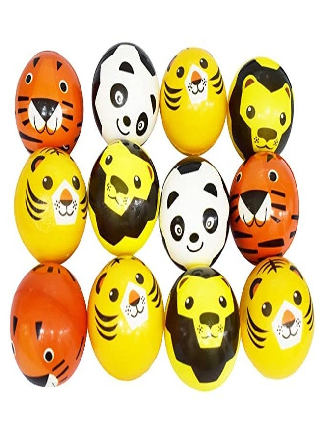 JAPSI Sponge Ball for Exercise | Light Weight Balls | Cartoon Printed Stress Buster Ball | Adorable Face Soft Squeeze Sponge for Children & Adults | Gift Toys for Boys & Girls | Multi-Prints Pack of 6 - Image 1