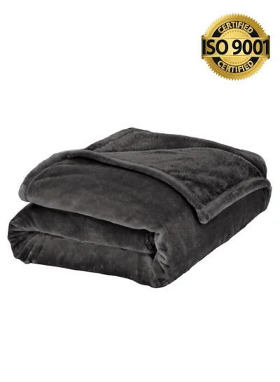 Master Home Textile Lightweight Velvet Blanket, Mora Series, 350GSM, Single Size 230 x 170 cm, Extra Soft All Season Fleece Blanket, Bed And Sofa Blanket
