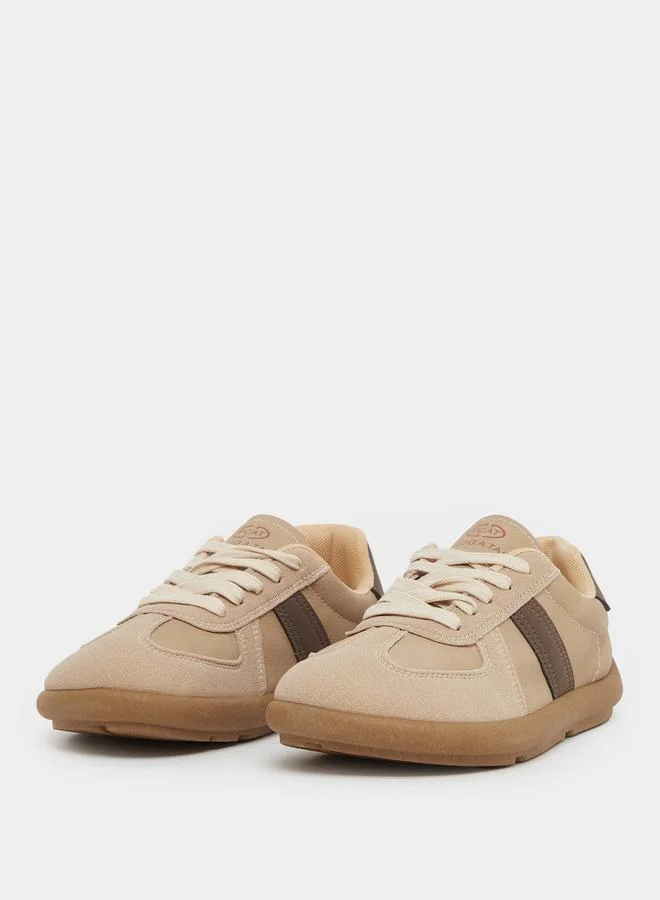 ستايلي Styli Panelled Lace Up Sneakers
