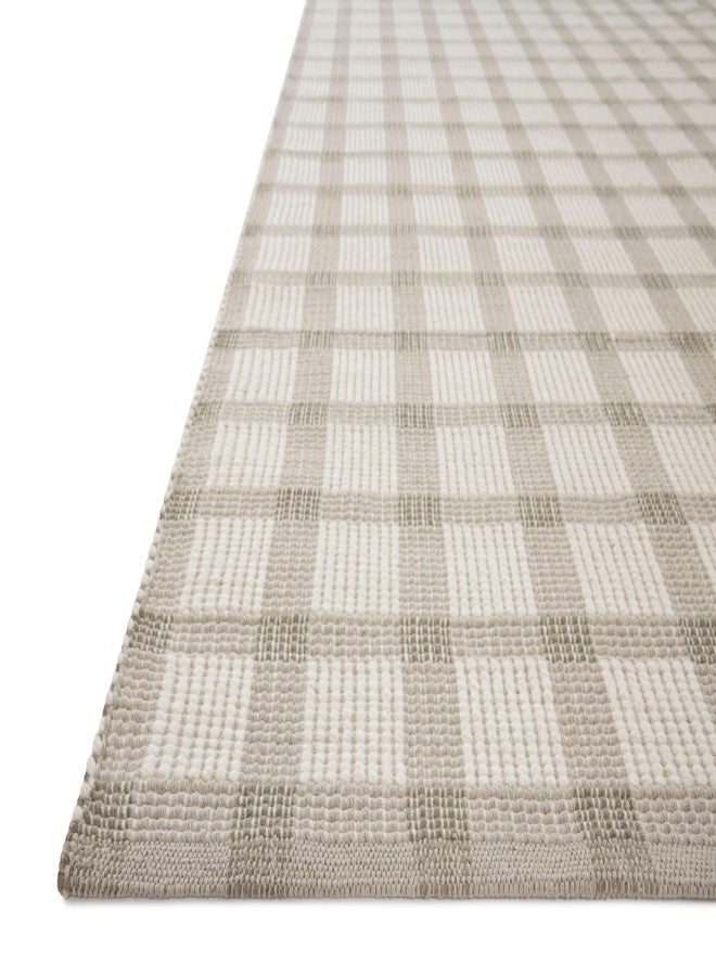 Loloi Magnolia Home by Joanna Gaines Ryder Collection RYD-02 Stone/Ivory 2'-3" x 3'-9" Accent Rug - Image 4