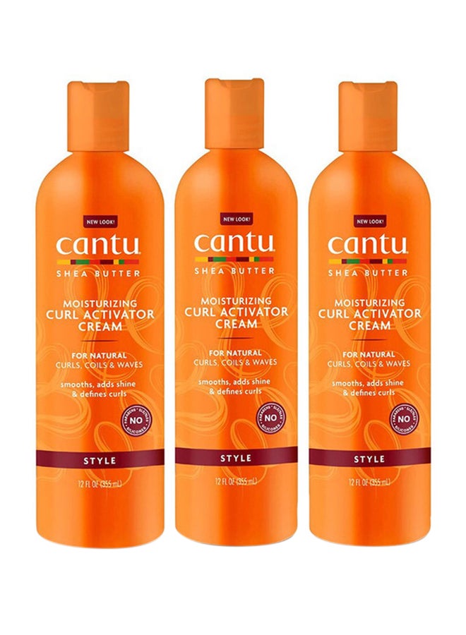 Cantu Pack of 3 Moisturizing Curl Activator Cream 3x355ml - Image 1