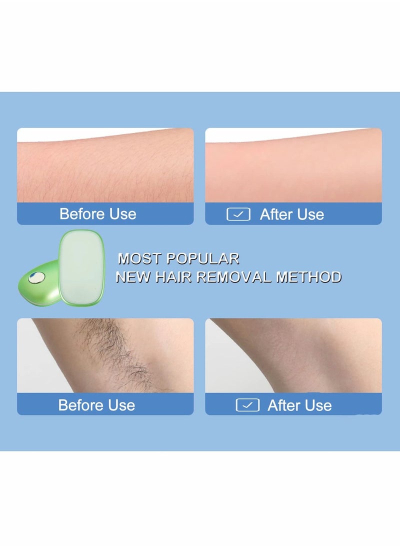 Excefore - Crystal Hair Eraser│Hair Removal Epilator Device with Nano-Crystalline Technology │ Painless Body, Arm and Leg Hair Remover│Ladies,Men, Razor Alternative Magic Shaver Hair Removal Stone - Image 1