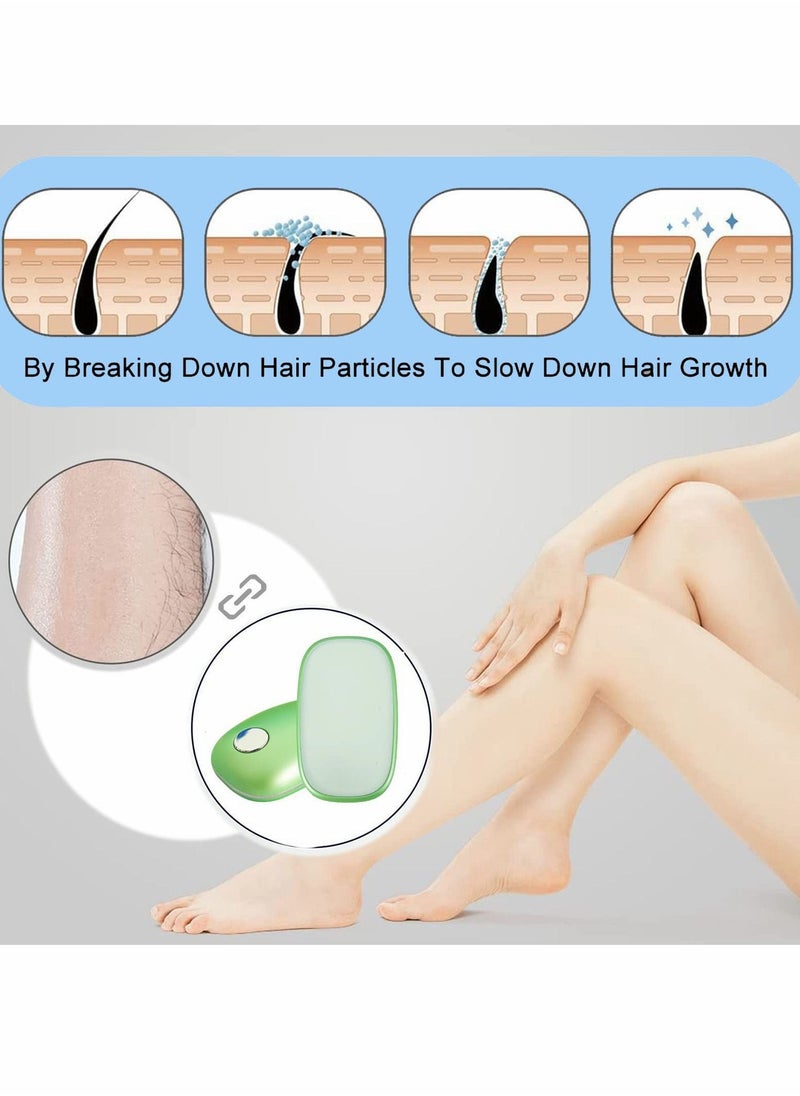 Excefore - Crystal Hair Eraser│Hair Removal Epilator Device with Nano-Crystalline Technology │ Painless Body, Arm and Leg Hair Remover│Ladies,Men, Razor Alternative Magic Shaver Hair Removal Stone - Image 1