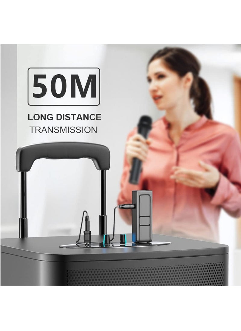 Flash Hawk - Wireless Microphone,Universal Handheld Karaoke Mic Speaker, Over 110 DB Outdoor Indoor Cordless Microphone System with USB Reciver for Singing,Karaoke,Speech,Wedding - Image 1