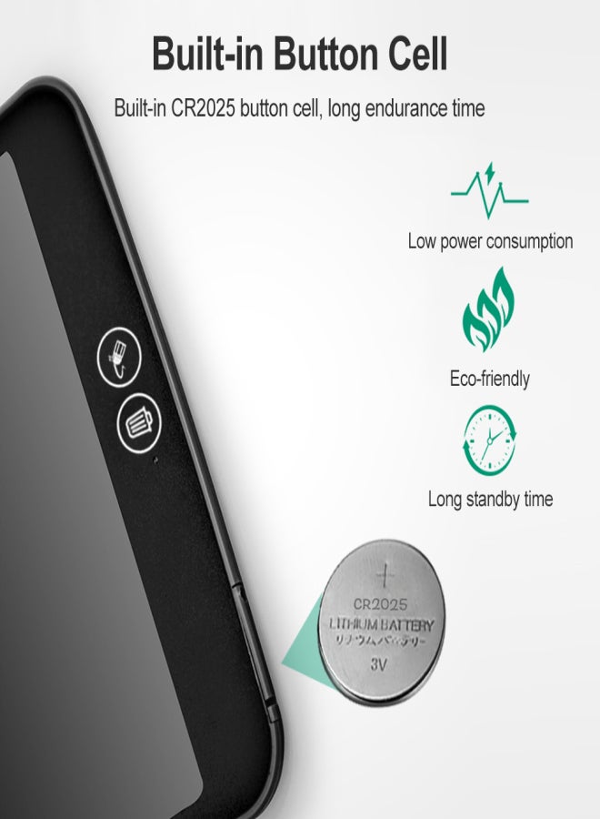 8.5 inch LCD Drawing Tablet Portable Digital Writing Pad LCD Colorful Screen Partial Erasable Drawing Pad with Stylus Pen Blue - Image 3