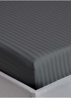 MAXQON 2-Set Fitted Bed Sheets +  Pillow Covers, King/Queen/Double/Single Sizes, Color Grey  - Image 3