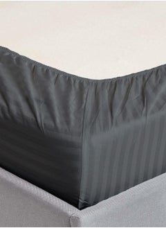 MAXQON 2-Set Fitted Bed Sheets +  Pillow Covers, King/Queen/Double/Single Sizes, Color Grey  - Image 4