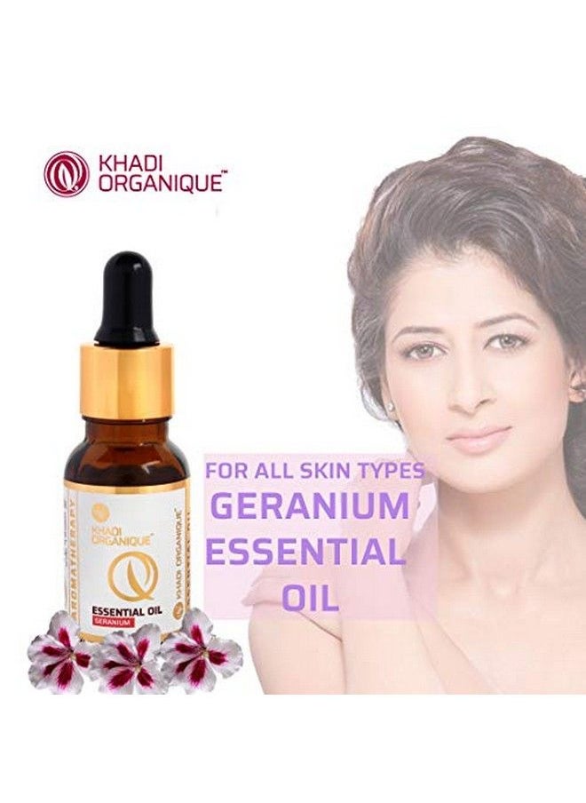 Khadi ORGANIQUE - Geranium Essential Oil15Ml - Image 1