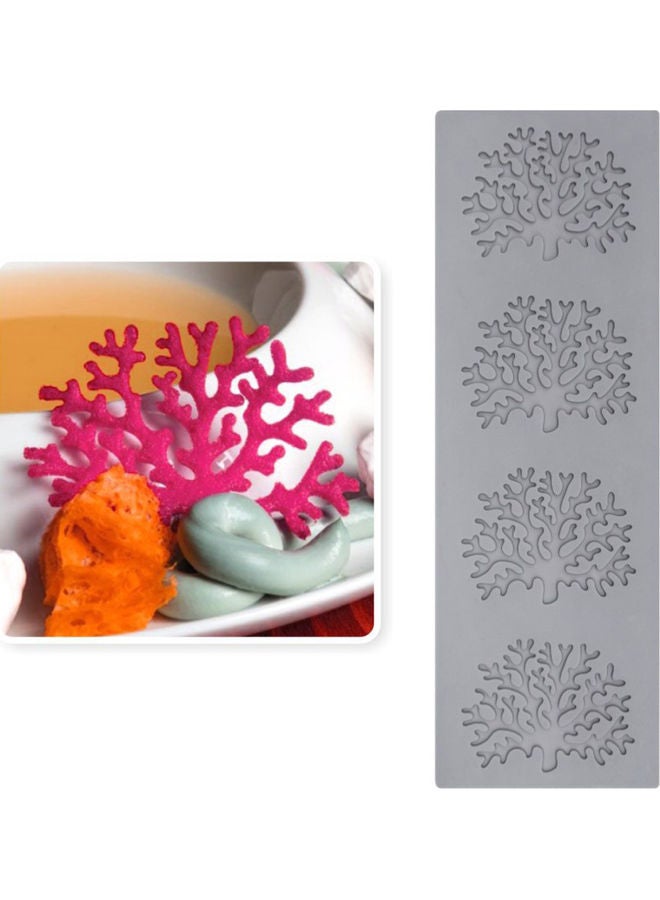 نيبمينينت قالب كيك بتصميم دانتيل على شكل أوراق شجر أبيض 10 x 8 3سم - Image 2