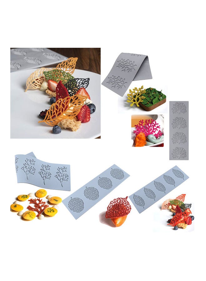 نيبمينينت قالب كيك بتصميم دانتيل على شكل أوراق شجر أبيض 10 x 8 3سم - Image 3