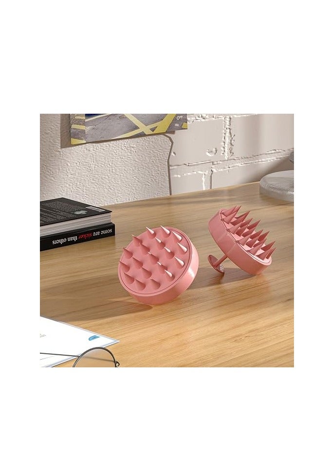 Scalp Massager, Shampoo Brush Soft Silicone Bristles Head Massager, Hair Scrub Brush for Wet and Dry Hair, Scalp Exfoliator,Reduce Dandruff, Massage Scalp, Promote Hair Growth (Random Color)