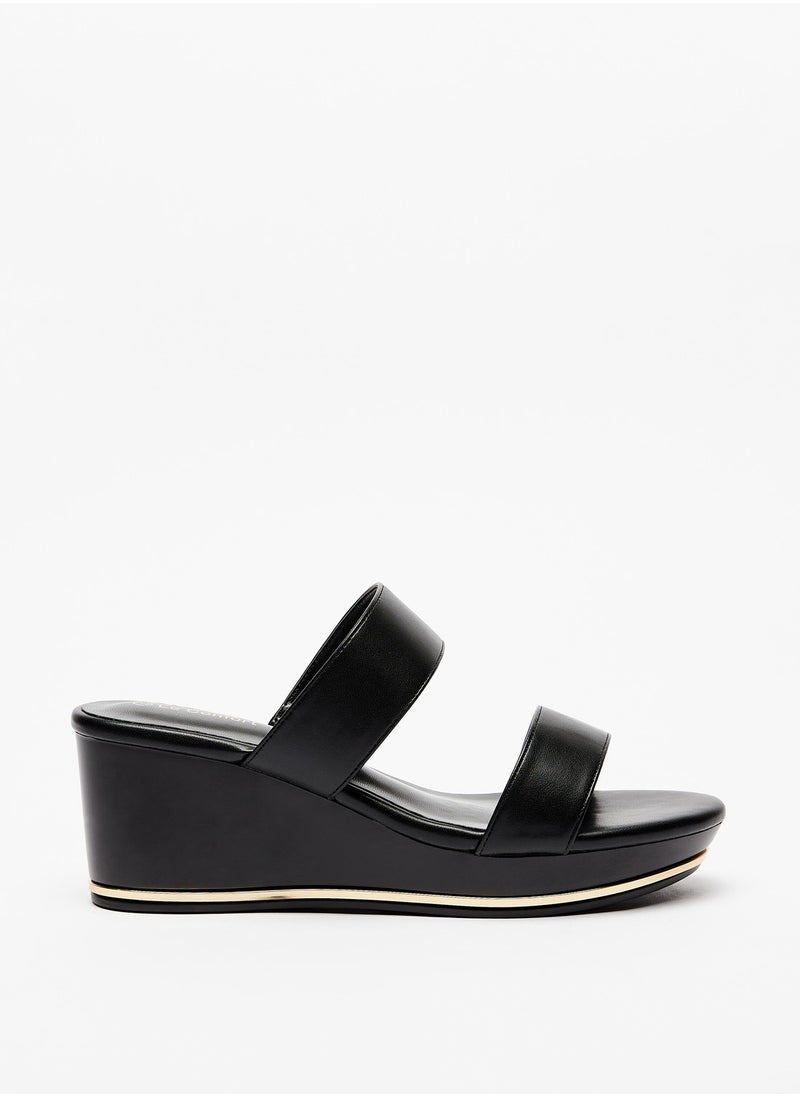 Le Confort - Womens Solid Sandal with Wedge Heels - Image 1