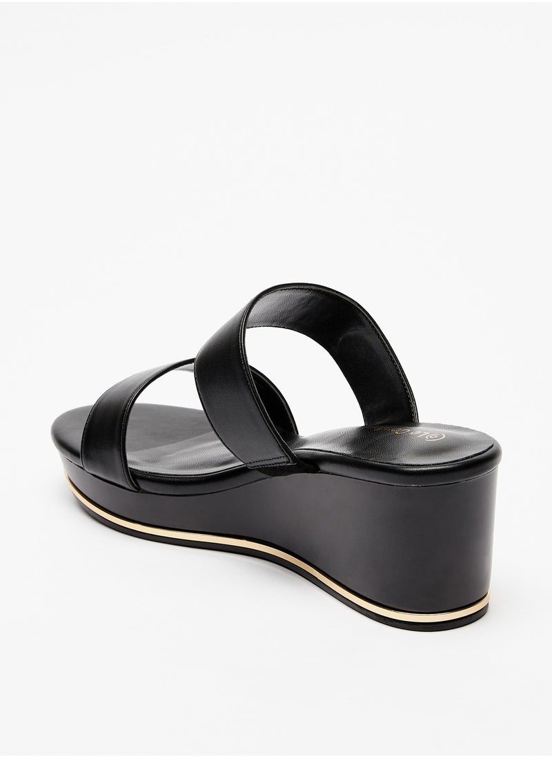 Le Confort - Womens Solid Sandal with Wedge Heels - Image 1
