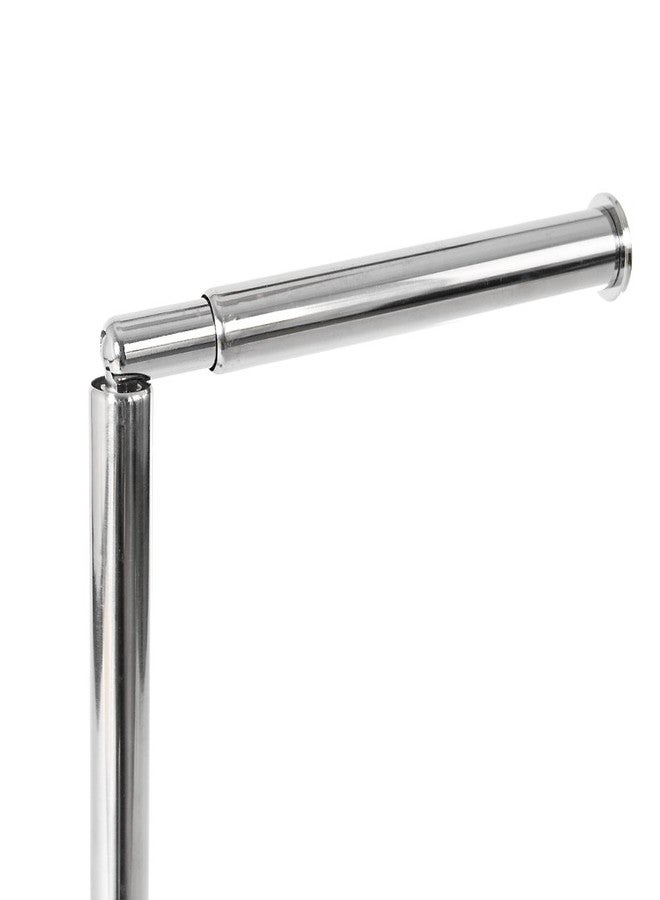Bath Vida Toilet Paper Holder Freestanding Bathroom Stand, Stainless Steel/Metal - Image 3
