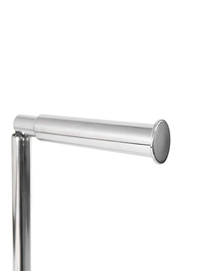 Bath Vida Toilet Paper Holder Freestanding Bathroom Stand, Stainless Steel/Metal - Image 4